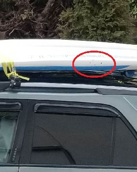 Starboard Go q180L 2003 Side fin screw holes