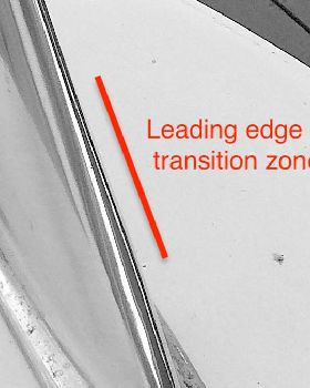 Rounded taper leading edge transitions
