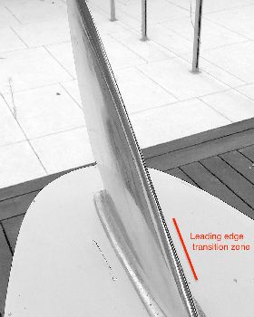 Rounded taper leading edge transitions