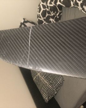 scratched front wing