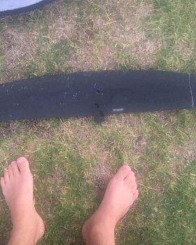 scratched front wing