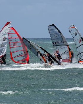 First Gybe mark in Maui Slalom