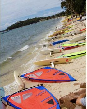 beach lineup 2012 windsurfer nationals soldiers point