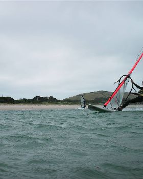 stanley east inlet very flat and lots of wind b4