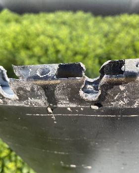 75cm mast, ripped off fuse