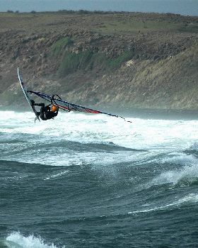 very windy 35kts plus unplanned airtime