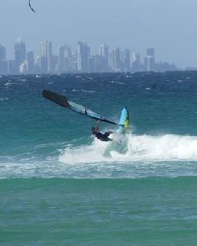 Wavesailing small Currumbin