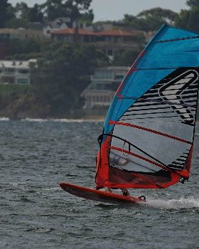 Slalom speeding on the river