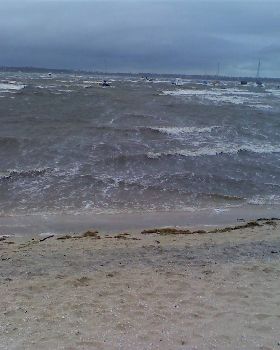 Peli Point as storm front came through