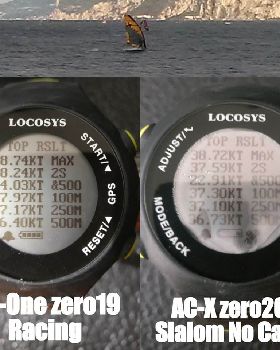 Point 7 sail compare GPS speeds