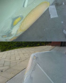 Nose repair on fanatic slalom