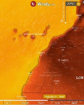 CI sea level temp and winds