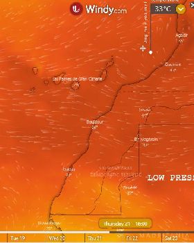 CI 900m ASL temp and winds