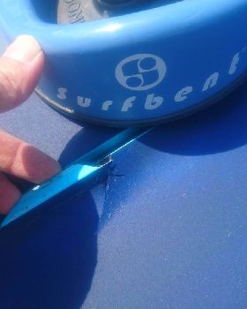 Surfbent mast track damage