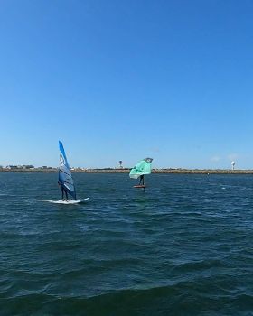 Early Spring day at the end of Winter 2022 with a lot of sails and wings out