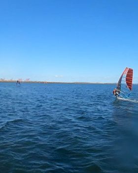 Early Spring day at the end of Winter 2022 with a lot of sails and wings out