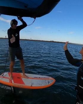 Early Spring day at the end of Winter 2022 with a lot of sails and wings out