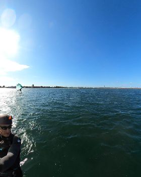 Early Spring day at the end of Winter 2022 with a lot of sails and wings out