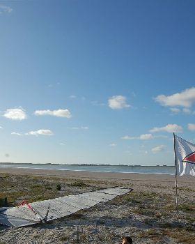 Lake George near Beachport. Not very windy.