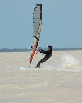 Lake George near Beachport. Very windy.