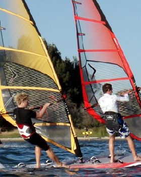 Pelican Point Windsports Hire Gemini twin board