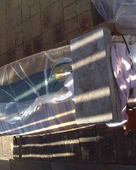 Just the bottom on and in Da Vac bag