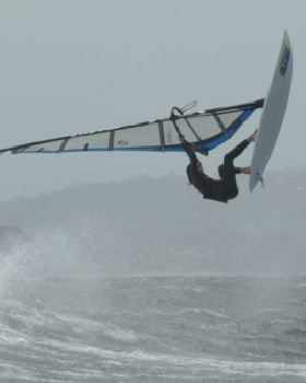 Matt getting high on the northern beaches