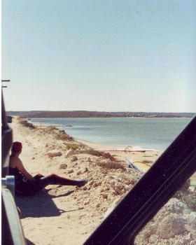 Useless Loop salt ponds - Shark Bay, WA, 1987