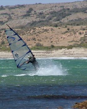 Gybing @30knots with 4.2