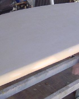 bottom and deck before glassing