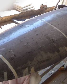 Vac bagging carbon on deck