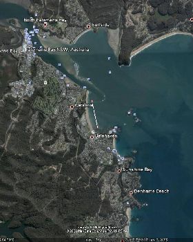 Batemans Bay from Google Earth