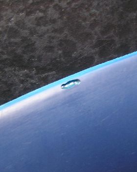 Holes in fin!