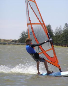 Me windsurfing on the 10th of January 2007