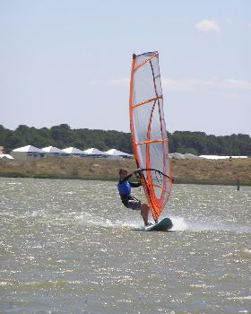 Me windsurfing on the 10th of January 2007
