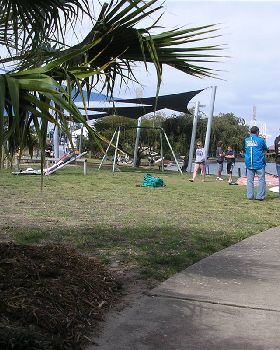 Family Day at West LAkes - not a wave in sight