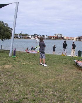 Family Day at West LAkes - not a wave in sight