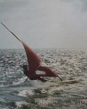  Al sailing a Bombora dromedary(1981?)