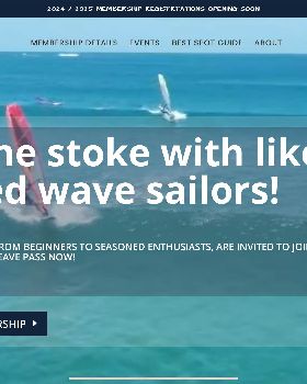 Fresh new website for NSW wave sailing