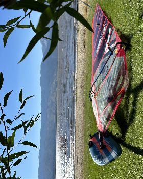 Windsurfing Washoe Lake