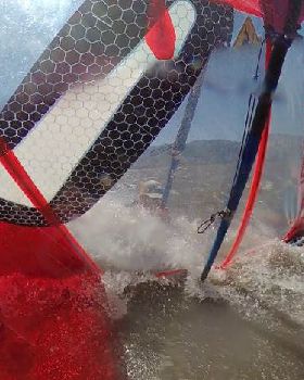 Windsurfing Washoe Lake