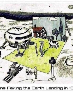 aliens fake landing