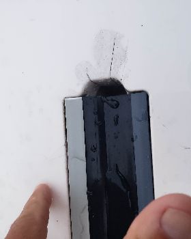 Cracks near daggerboard