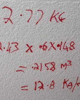 12.8kg/m^3 foam