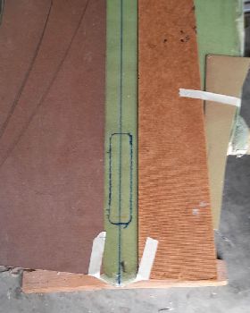 Finbox hole marked