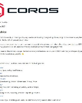 coros-advice