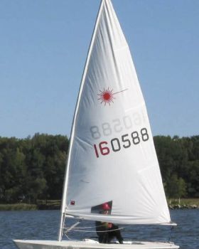 Laser dinghy sail
