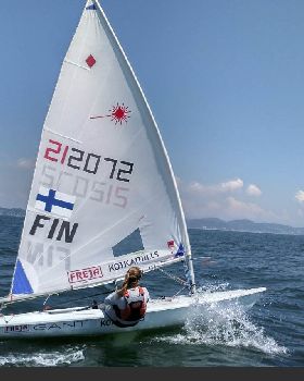 Laser dinghy sail