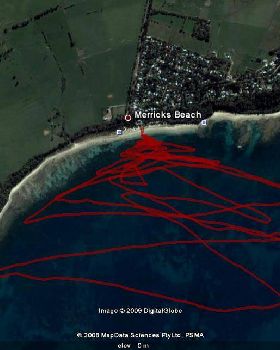 Formula tracks on Westernport Bay