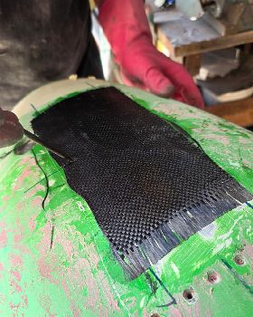 marking footstrap fin holes